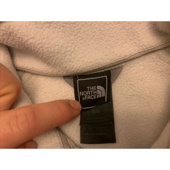 The North Face medium womens fleece full zip white jacket - Picture 3 of 7